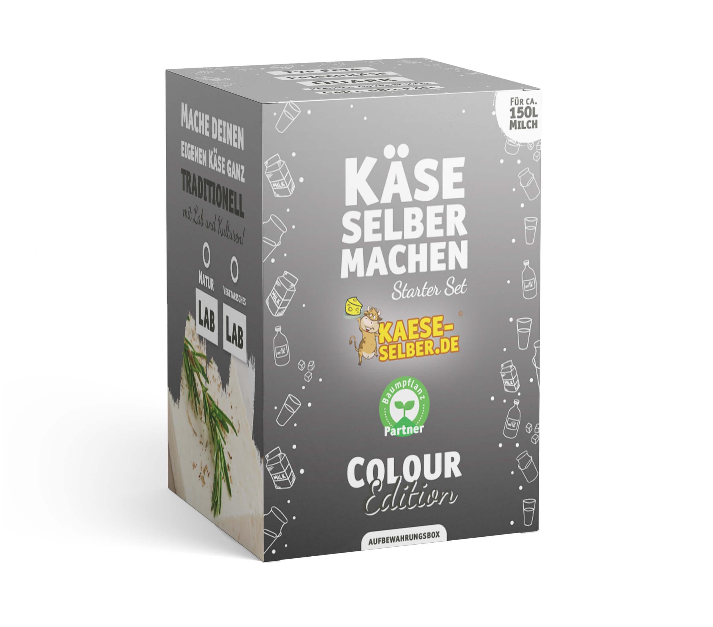 Käse selber machen Starter Set -Colour Edition- GRAU