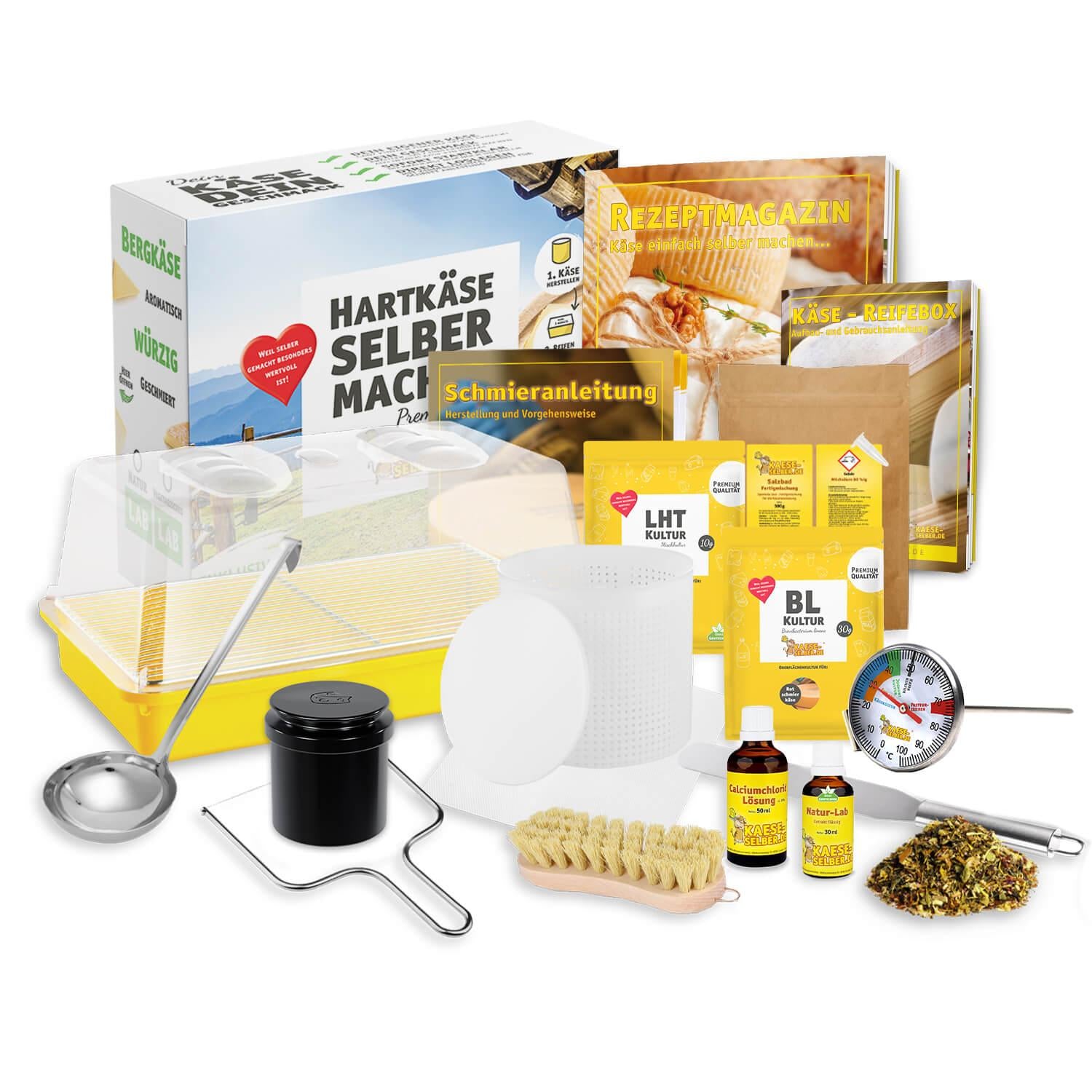 Hartkäse (Bergkäse) selber machen Set