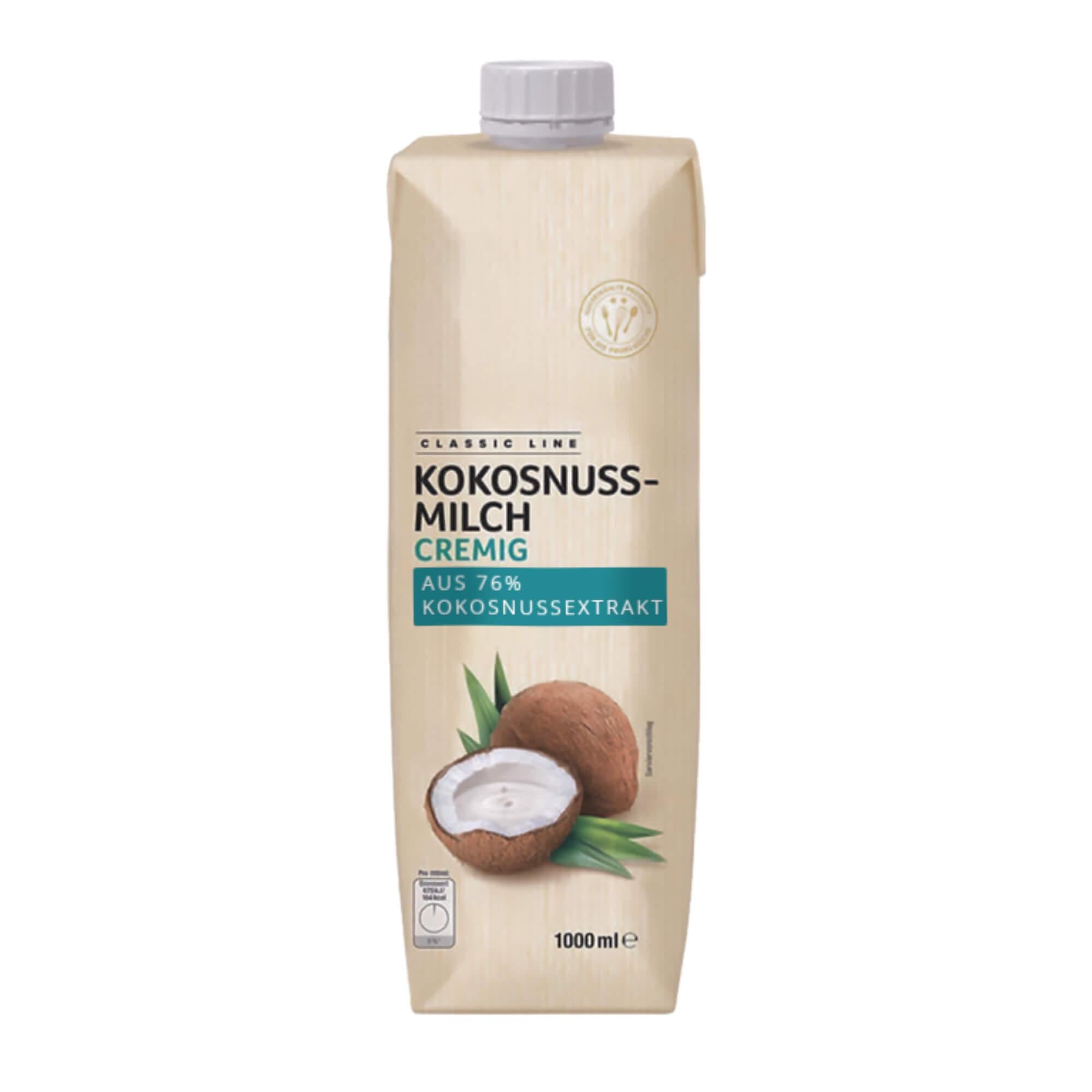 Kokosnussmilch 1 Liter (76% Kokosnussextrakt)