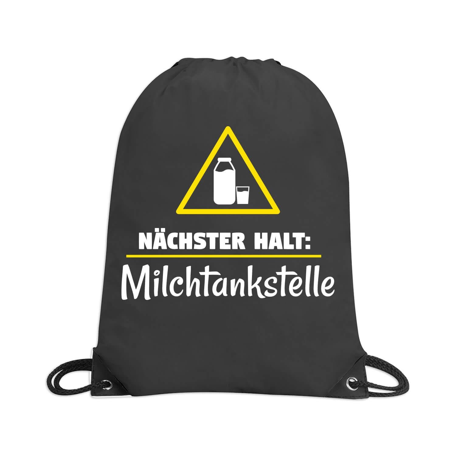 Rucksacktasche "Nächster Halt Milchtankstelle"