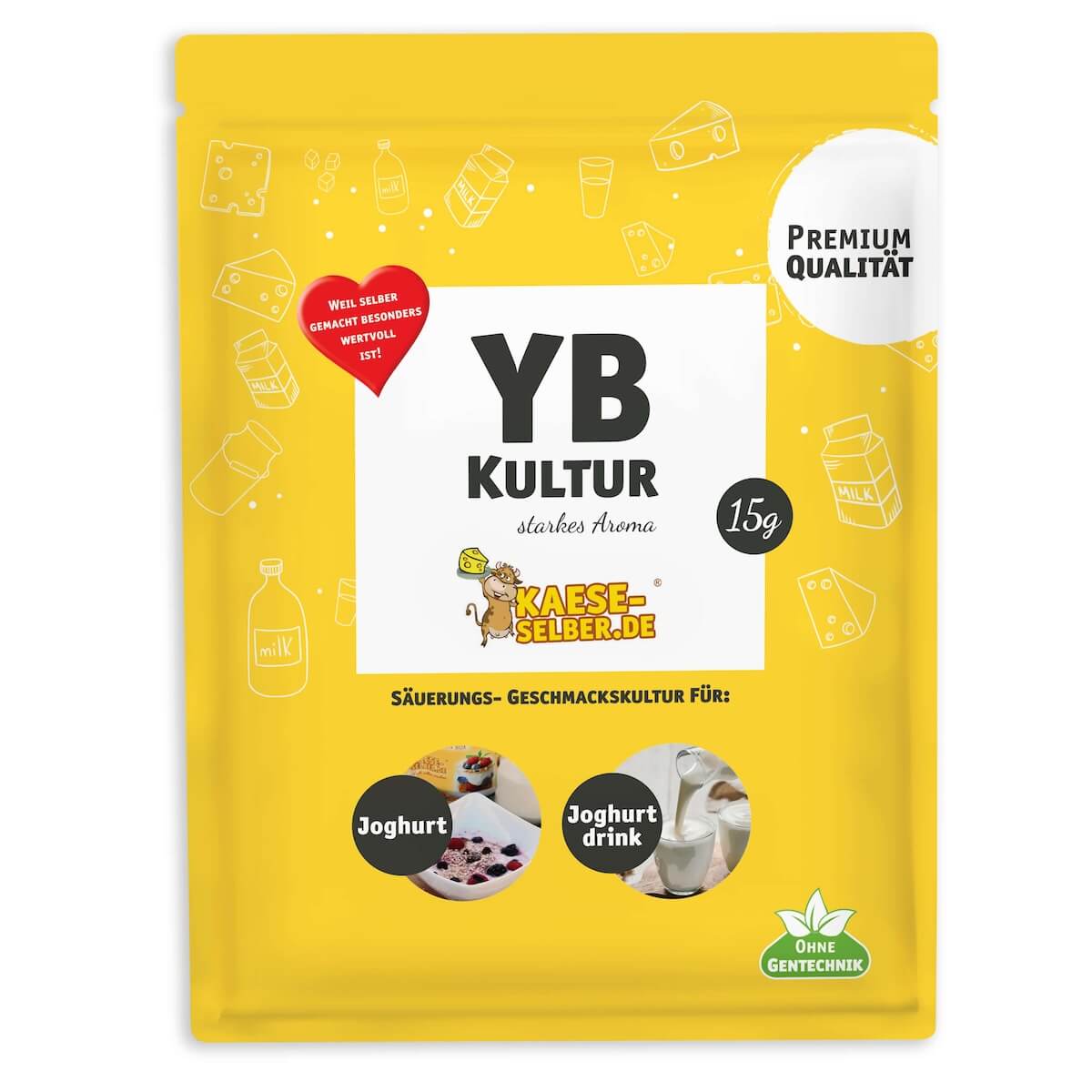 YB Kultur starkes Aroma zum Joghurt selber machen